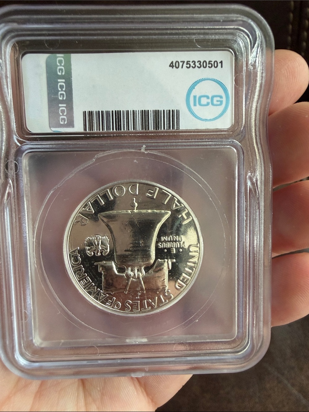 2pc LOT •FRANKLIN HALF DOLLAR• Graded ICG PR-67 >> 1961 & 1963 - Picture 7 of 8